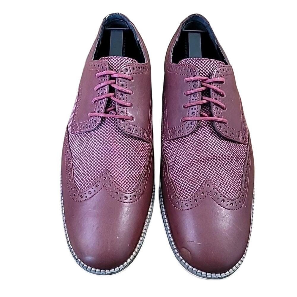 Cole Haan Grand OS Men's Burgundy Colored Leather Oxfords C20395 Size 10M
